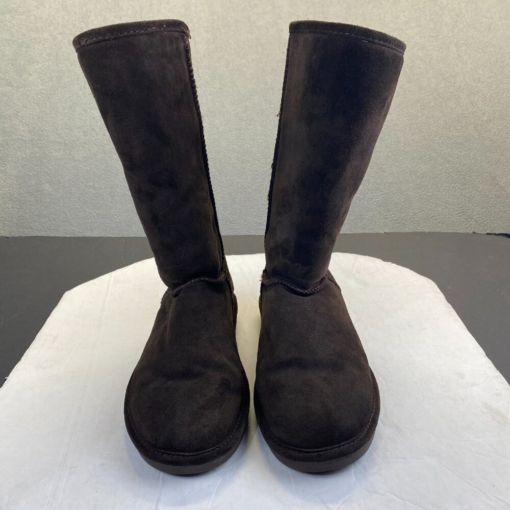 BEARPAW Elle  tall Brown womens Winter Boot Size 10,Comfort Pull On